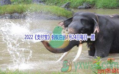 2022《支付宝》蚂蚁庄园2月24日每日一题答案(2)