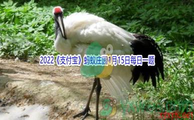 2022《支付宝》蚂蚁庄园1月15日每日一题答案